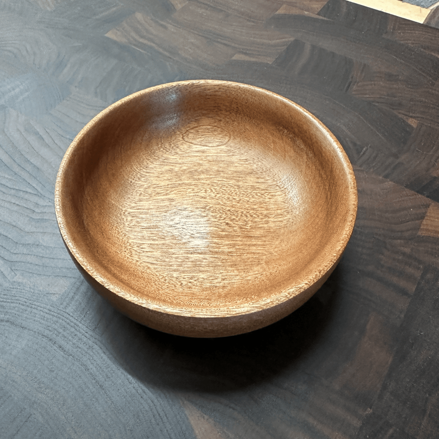 Handcrafted Sapele Wood Bowl - White Oaks Woodworking