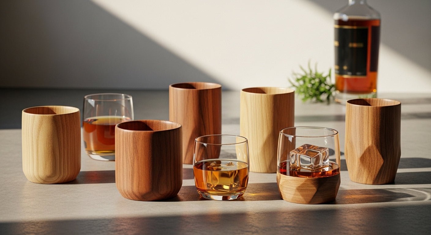 Wooden Whiskey Tumblers - White Oaks Woodworking