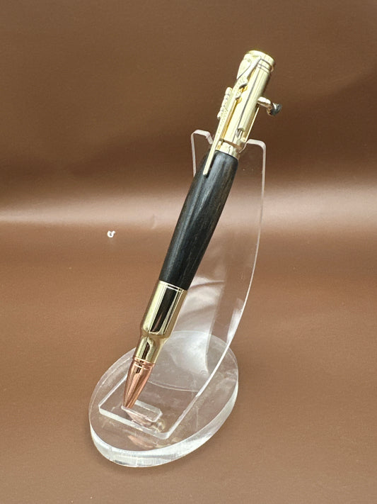 Gold Bolt Action Pen (Ebony)