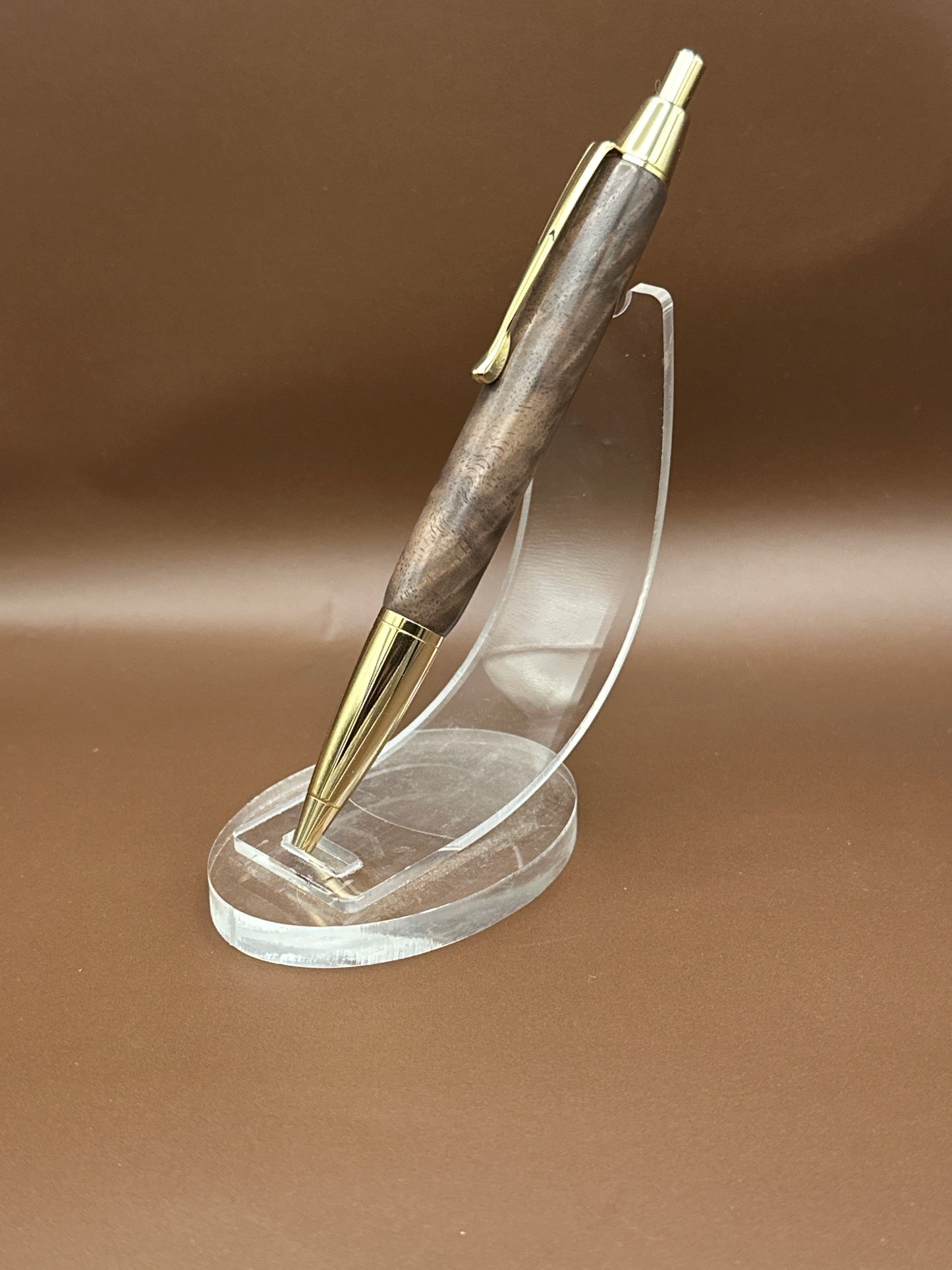 Curly Walnut click pen