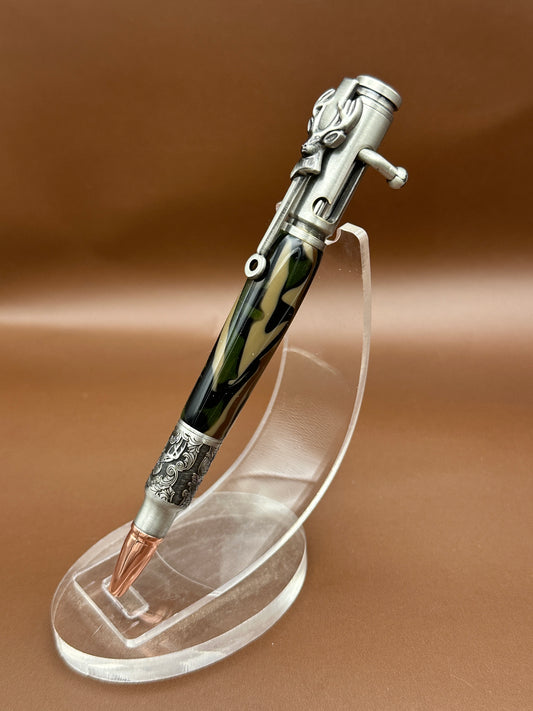 Pewter Deer Hunter Bolt action pen Camo 3