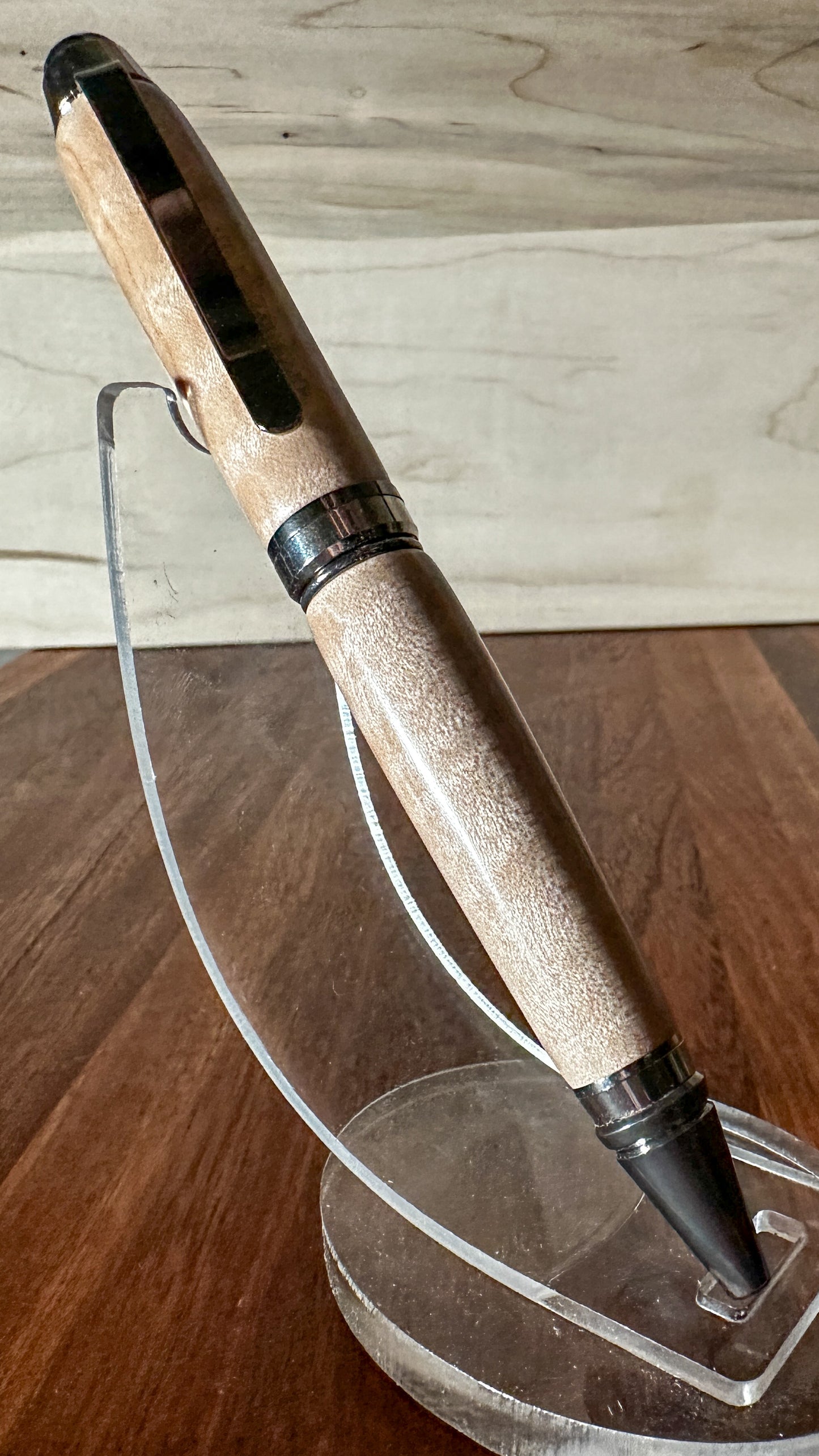 PSI Big Ben Twist Pen, Curly Maple and Chrome Hardware