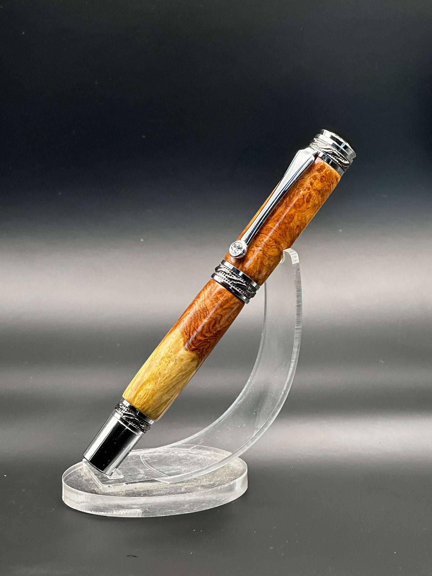 PSI Majestic Desk Pen with Amboyna Burl