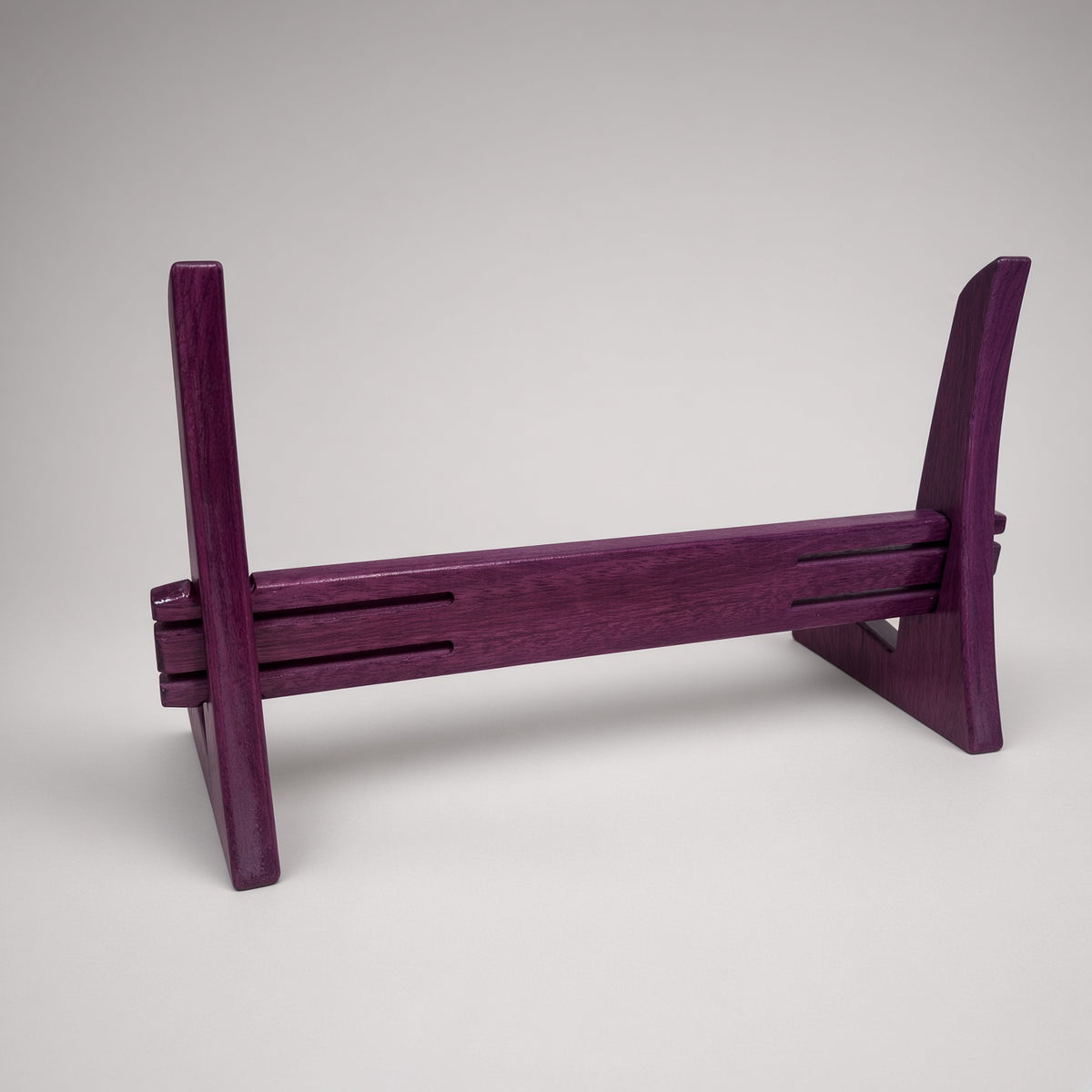Handmade Cutting Board Display Stand — Solid Hardwood Holder for Boards & Butcher Blocks
