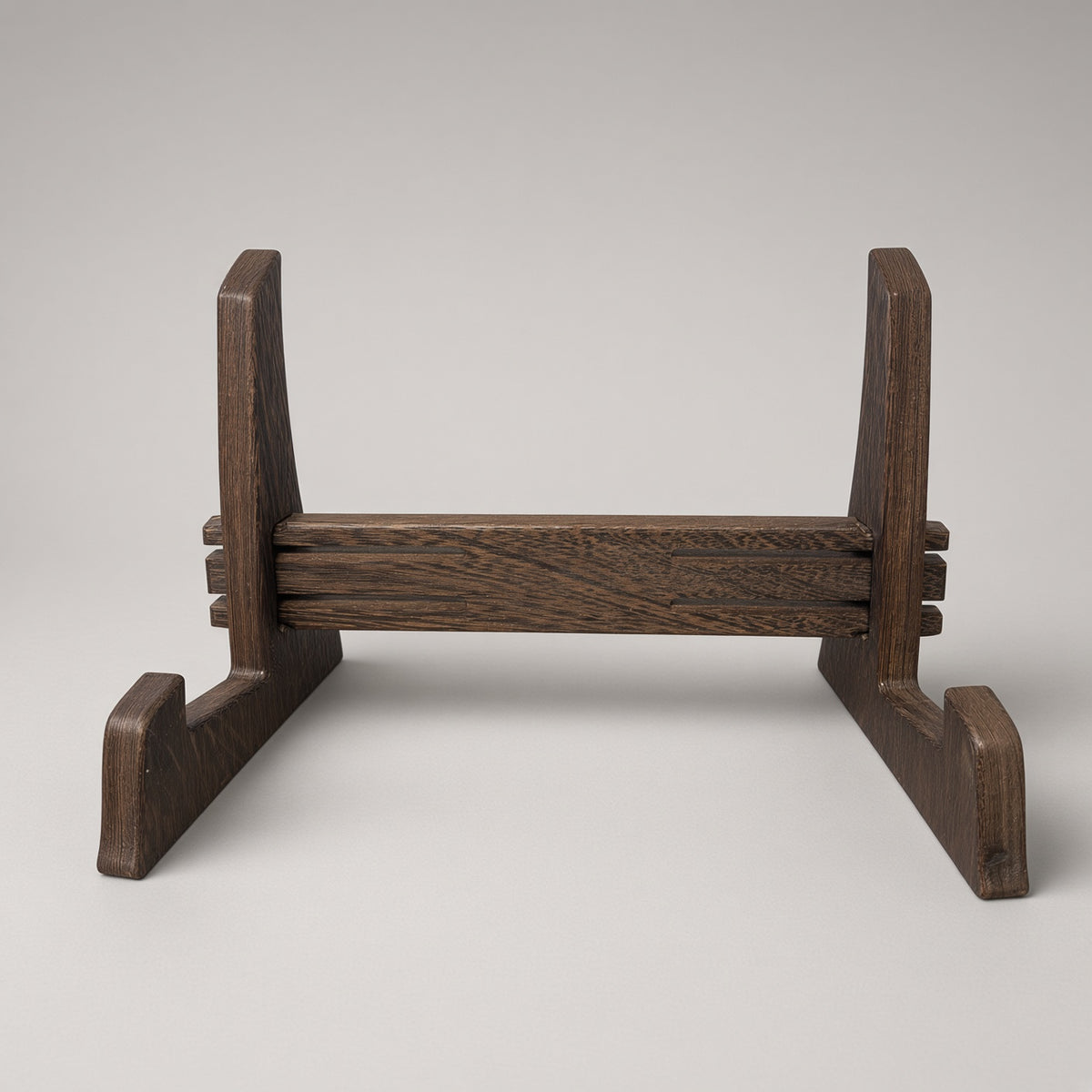 Handmade Cutting Board Display Stand — Solid Hardwood Holder for Boards & Butcher Blocks