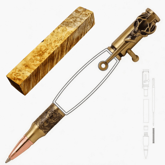Deer Hunter Bolt Action Pen - White Oaks Woodworking