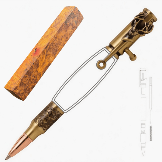 Deer Hunter Bolt Action Pen - White Oaks Woodworking