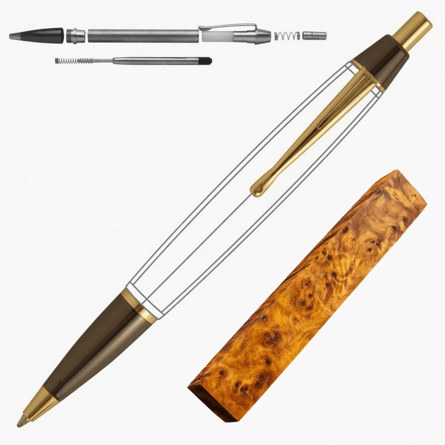 Devin Click Pen - White Oaks Woodworking