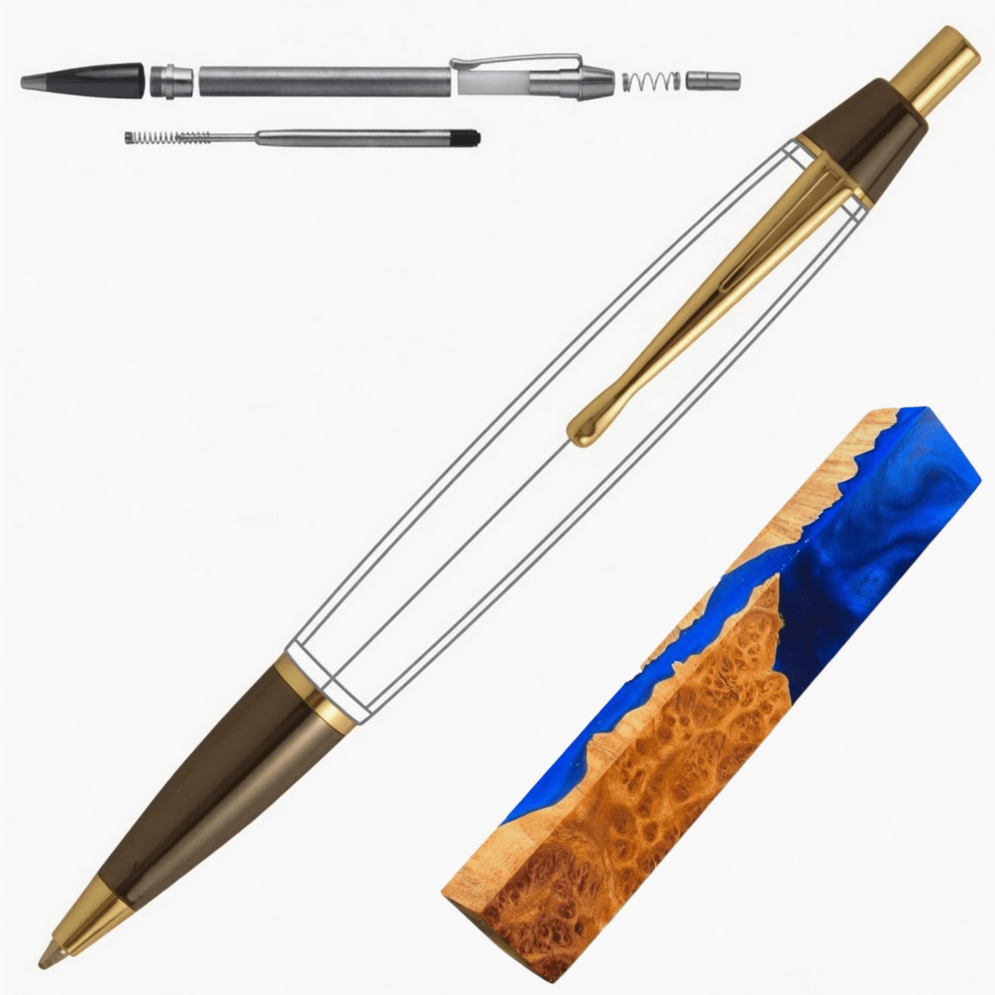 Devin Click Pen - White Oaks Woodworking