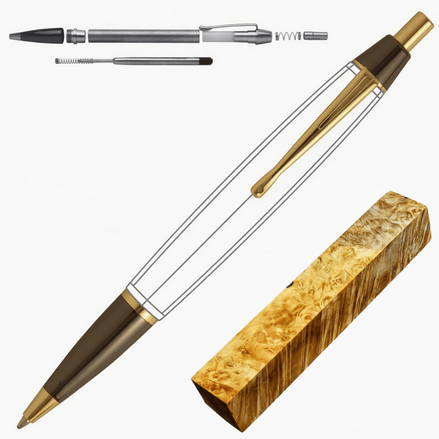 Devin Click Pen - White Oaks Woodworking