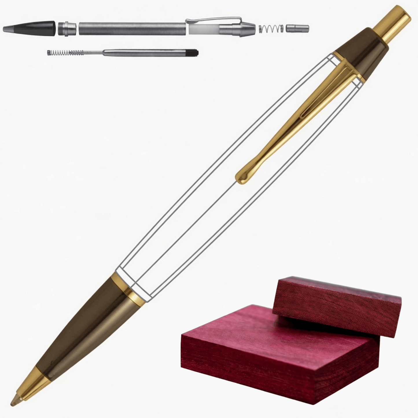 Devin Click Pen - White Oaks Woodworking