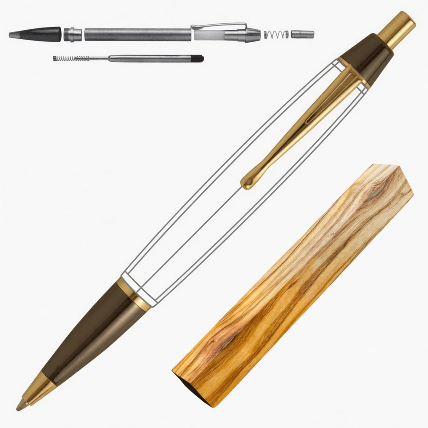 Devin Click Pen - White Oaks Woodworking