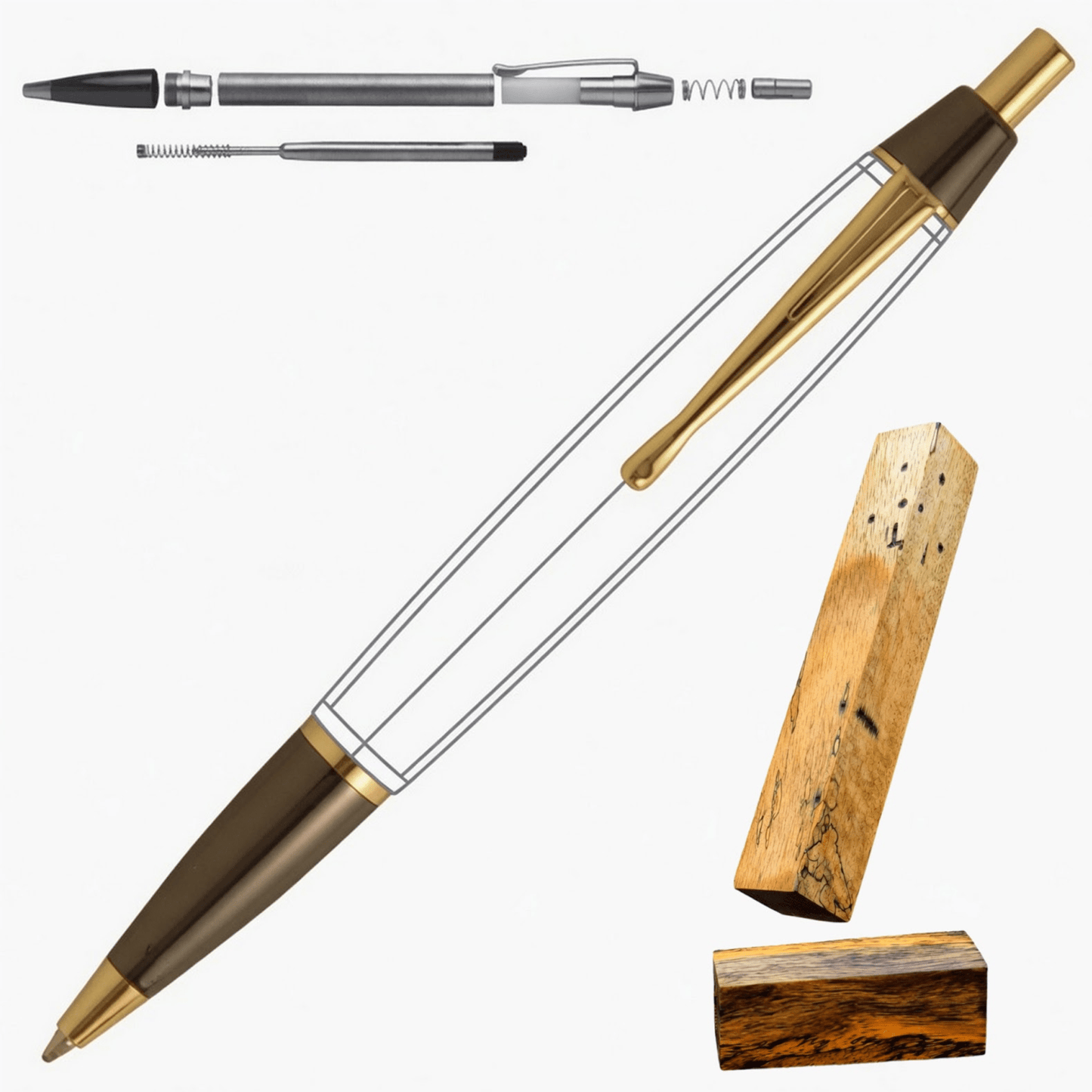 Devin Click Pen - White Oaks Woodworking