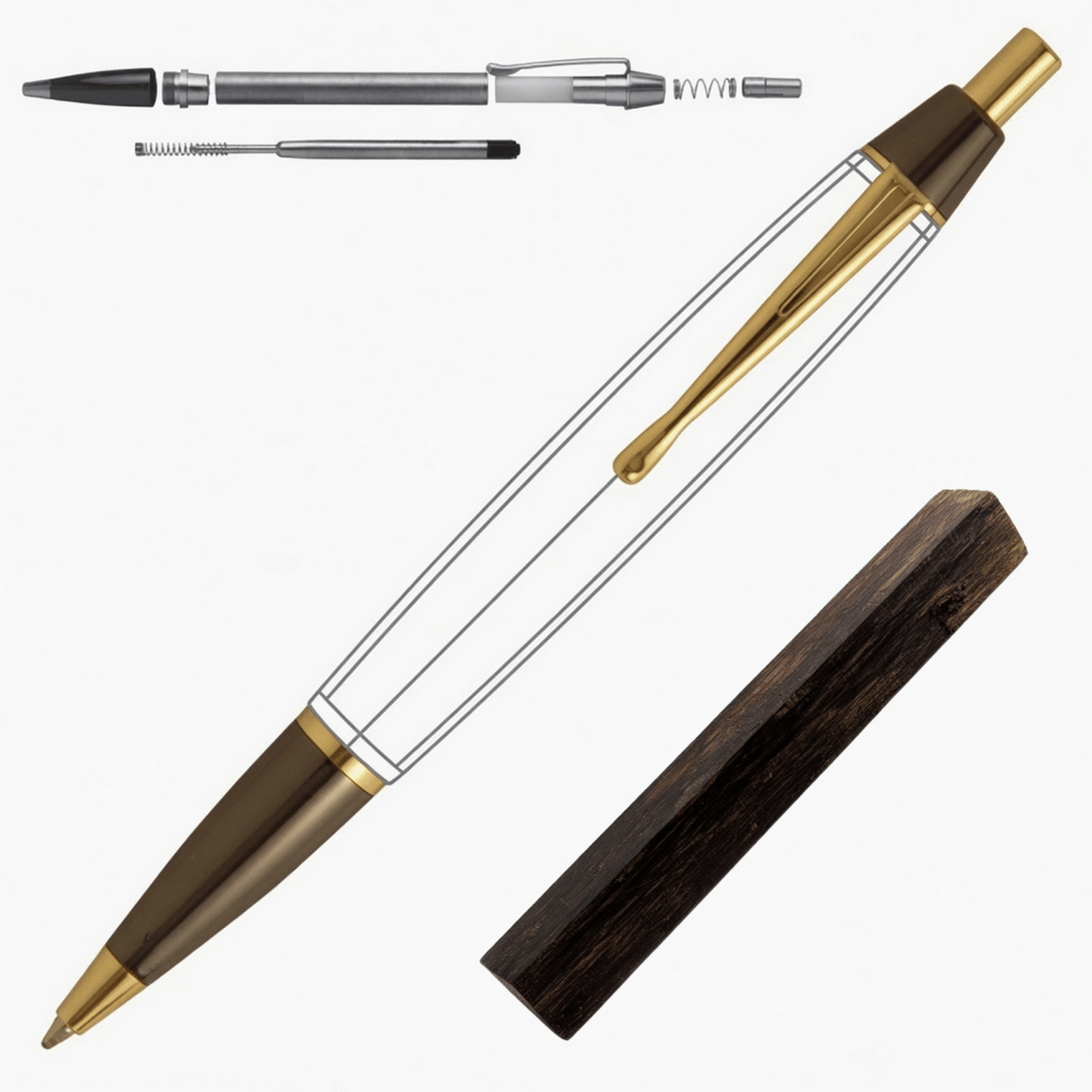 Devin Click Pen - White Oaks Woodworking