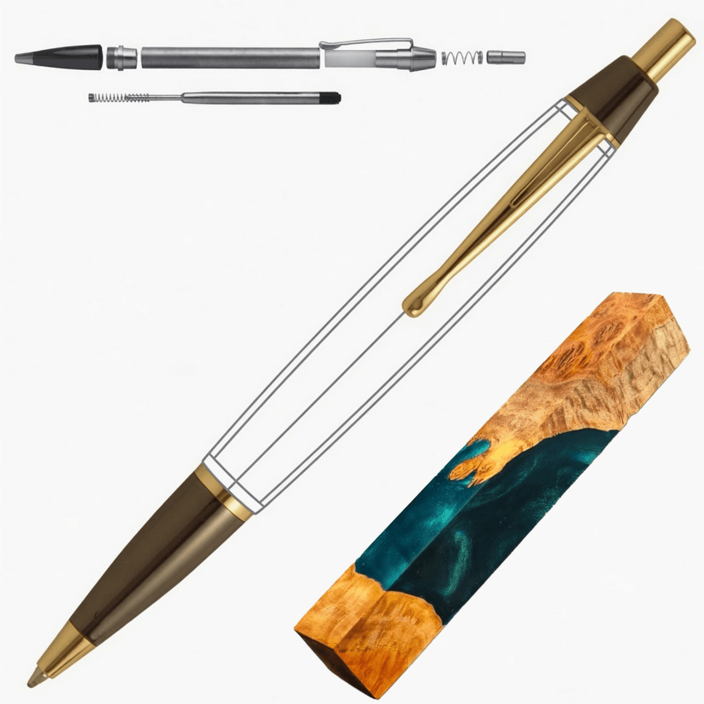 Devin Click Pen - White Oaks Woodworking