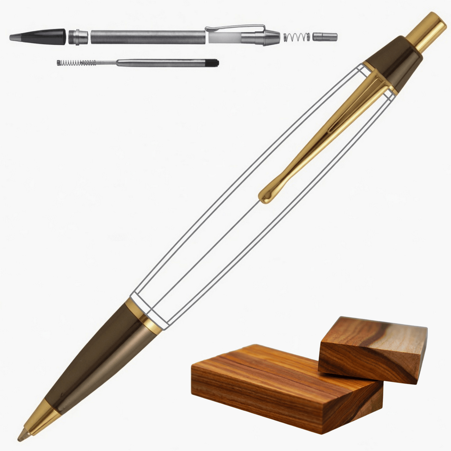 Devin Click Pen - White Oaks Woodworking