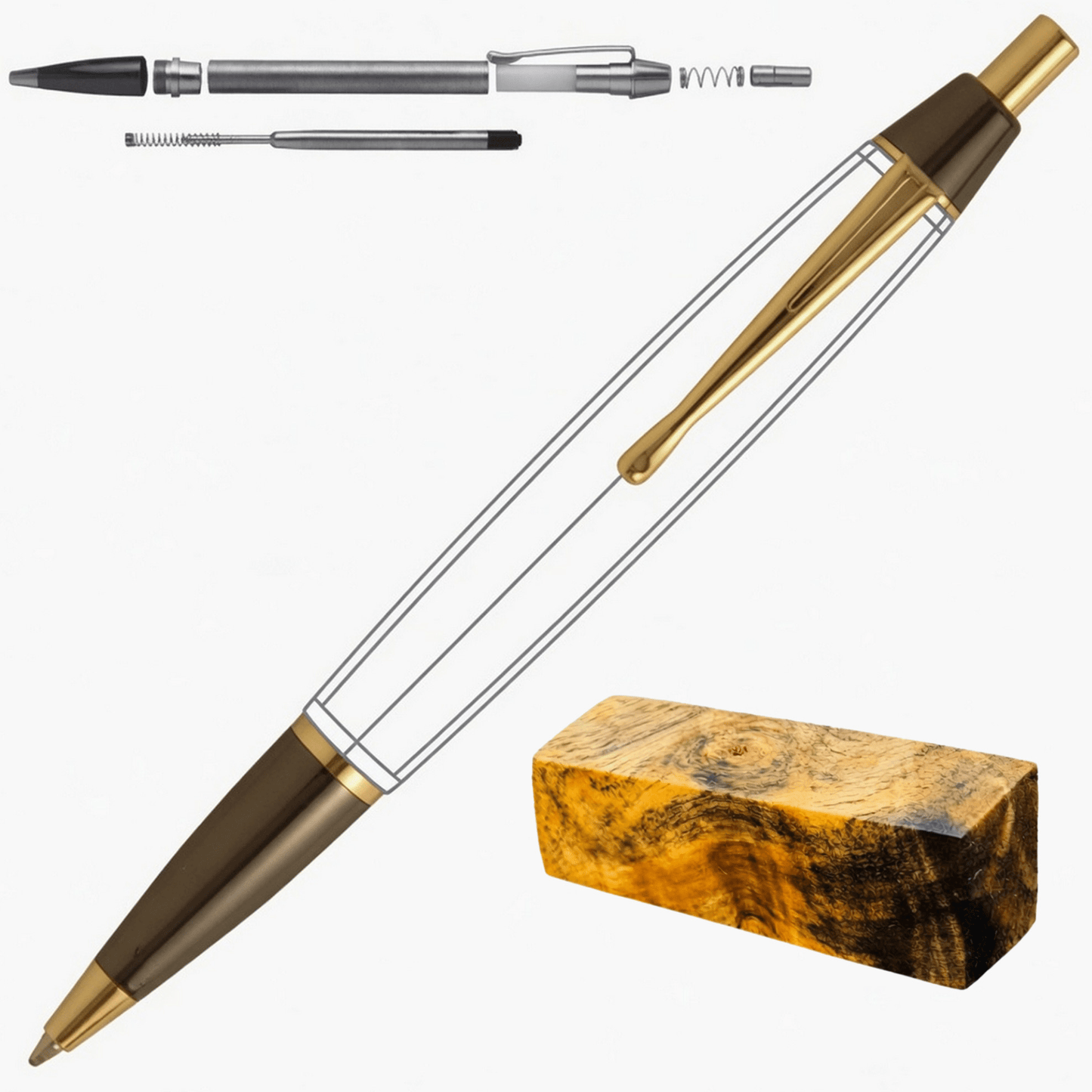 Devin Click Pen - White Oaks Woodworking