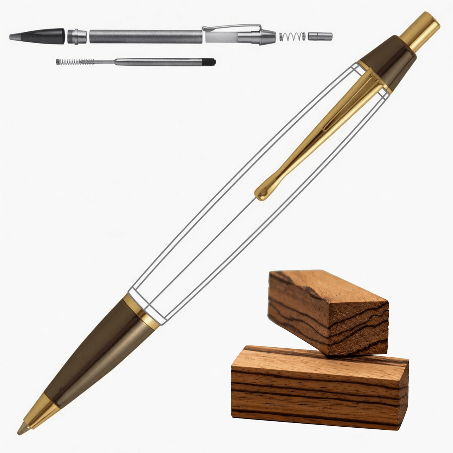 Devin Click Pen - White Oaks Woodworking