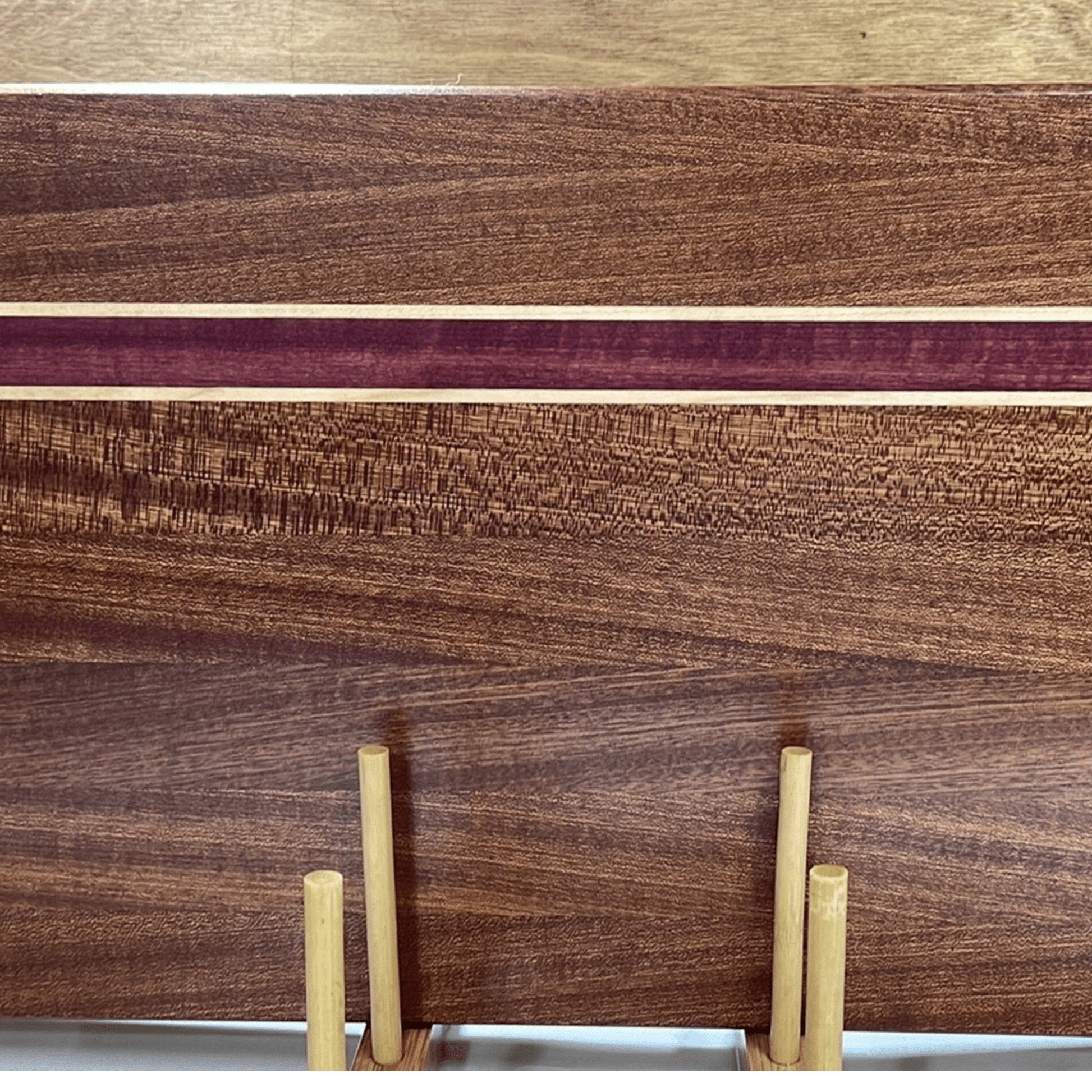 Edge Grain Cutting Board (Sapele) - White Oaks Woodworking