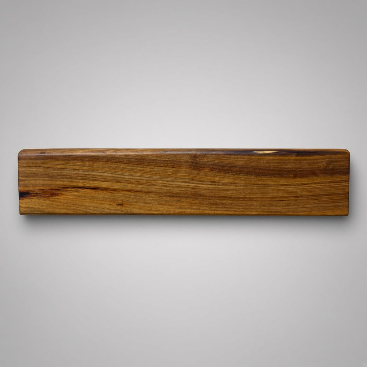 Handcrafted Magnetic Knife Rack Canarywood Live Edge #1 - White Oaks Woodworking