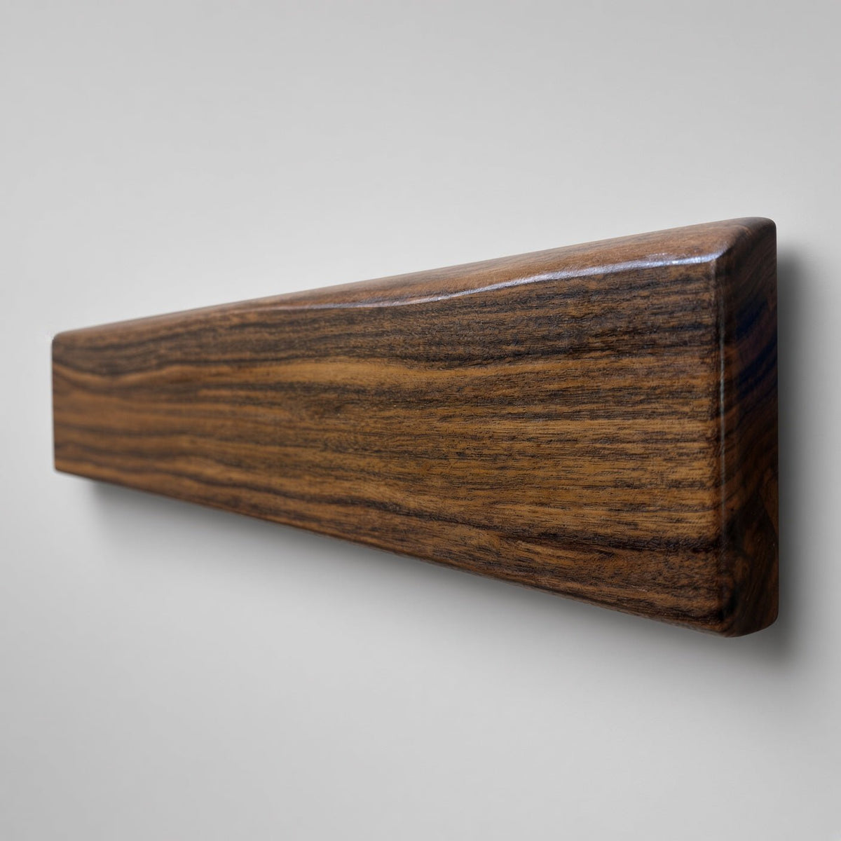 Handcrafted Magnetic Knife Rack Patagonia Live Edge Rosewood #1 - White Oaks Woodworking
