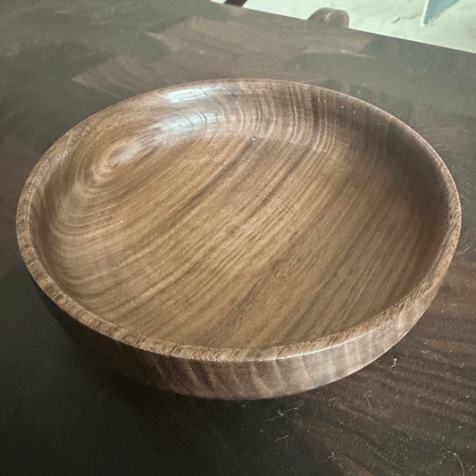 Handcrafted Walnut Wood Bowl - White Oaks Woodworking