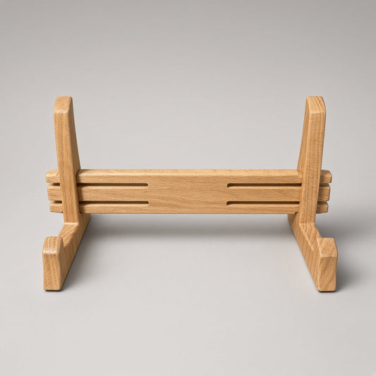 Handmade Cutting Board Display Stand — Solid Hardwood Holder for Boards & Butcher Blocks - White Oaks Woodworking