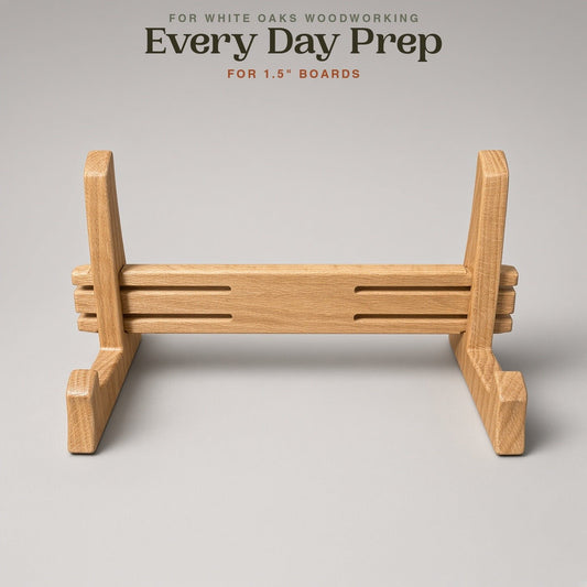 Handmade Cutting Board Stand for 1.5″ Boards — Every Day Prep - White Oaks Woodworking