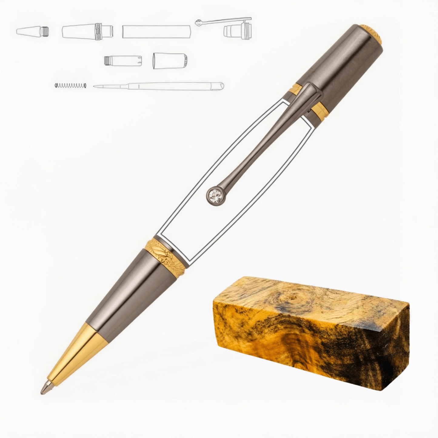 Majestic Squire Pen - White Oaks Woodworking