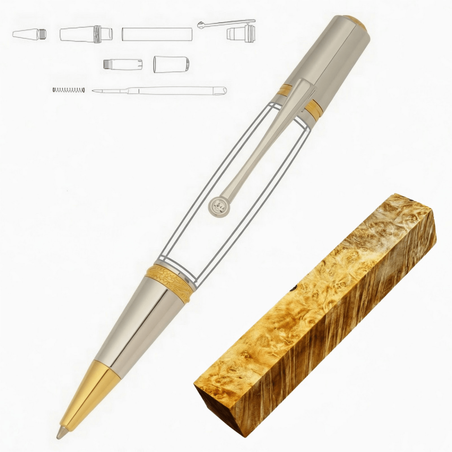 Majestic Squire Pen - White Oaks Woodworking
