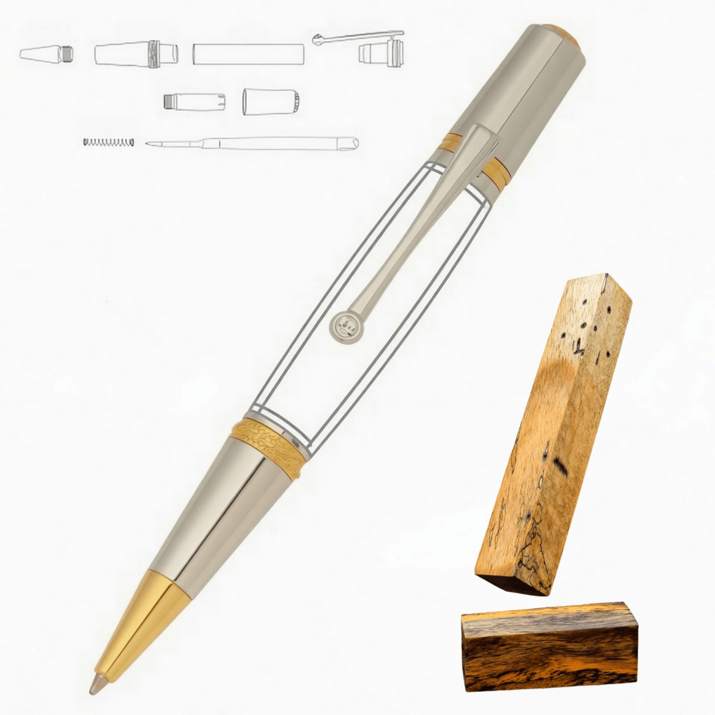 Majestic Squire Pen - White Oaks Woodworking