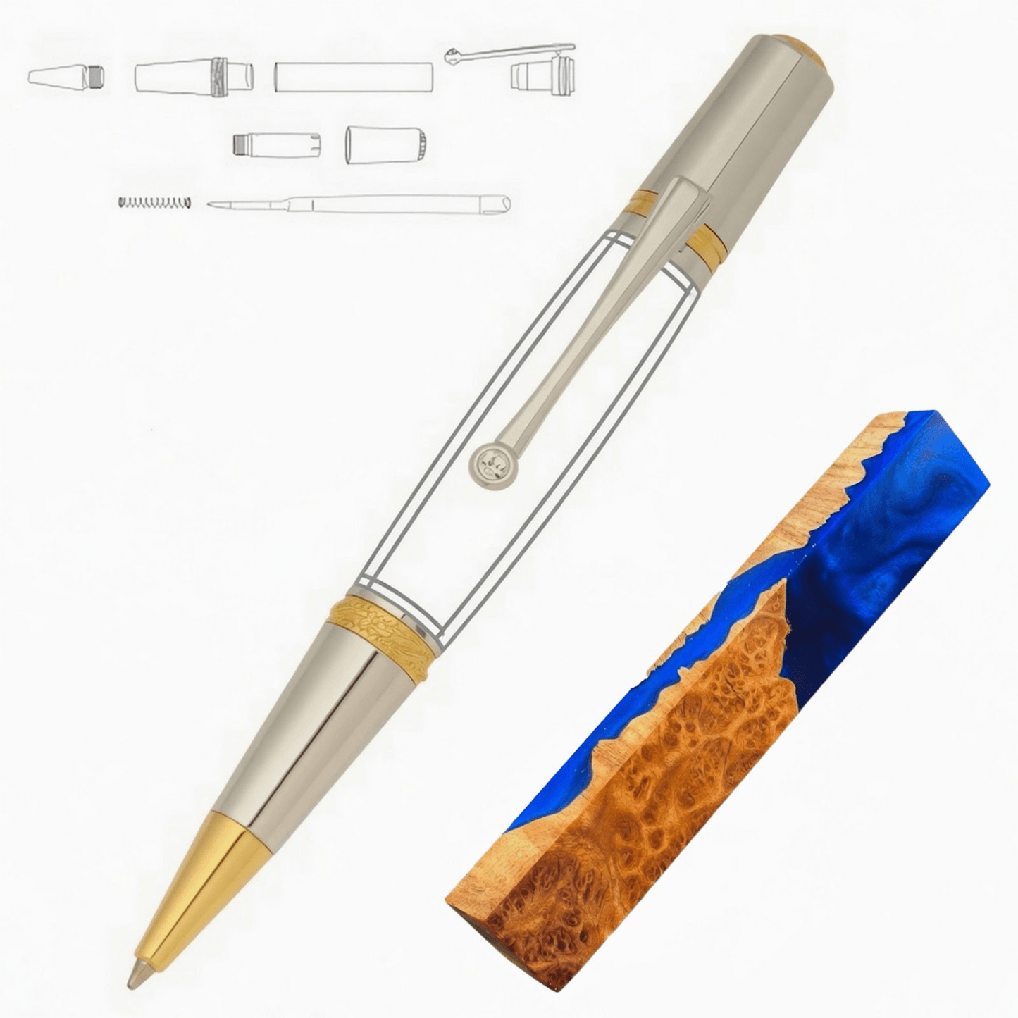 Majestic Squire Pen - White Oaks Woodworking