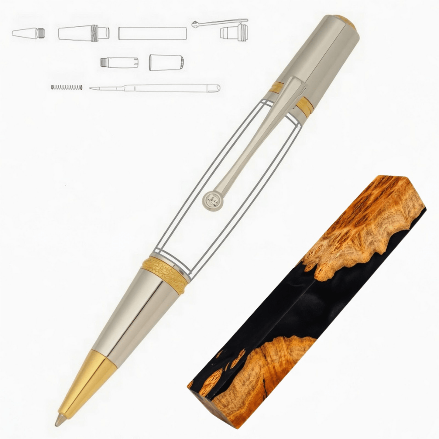 Majestic Squire Pen - White Oaks Woodworking
