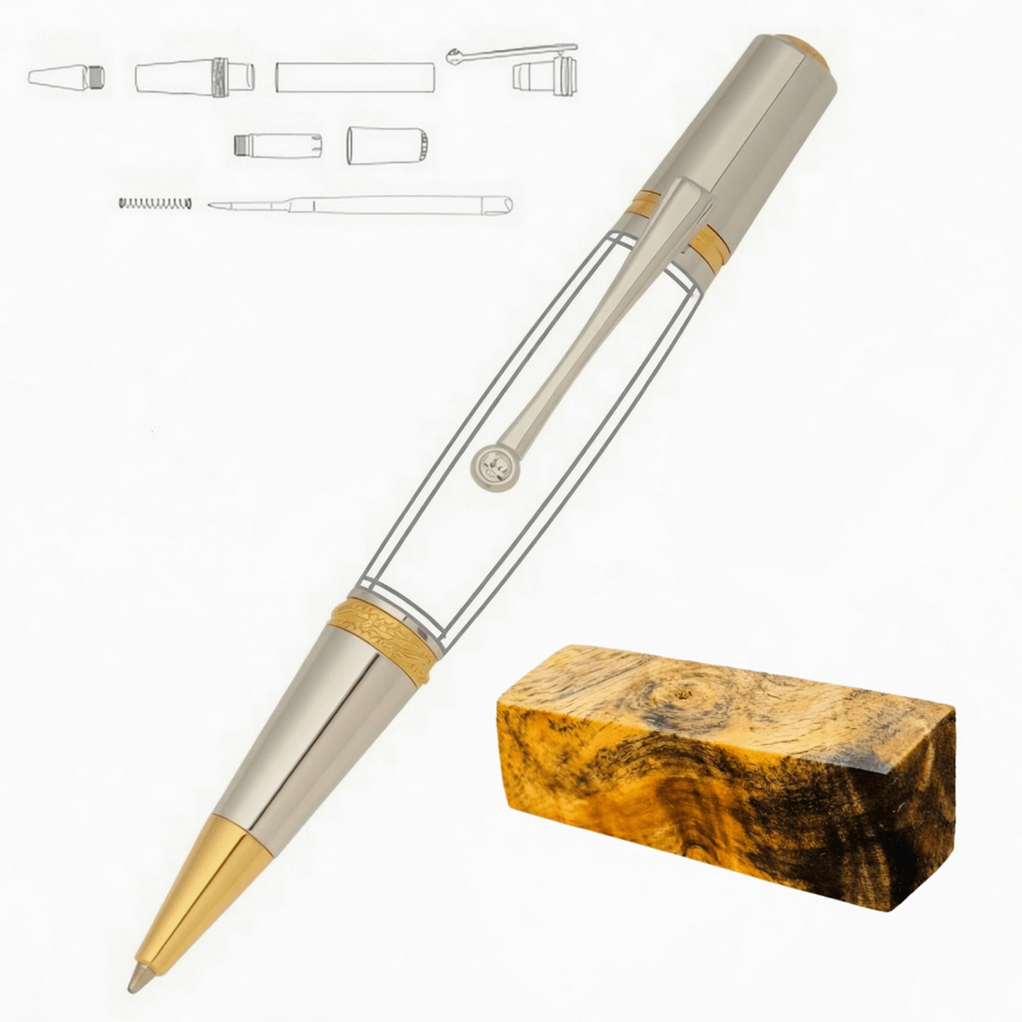 Majestic Squire Pen - White Oaks Woodworking