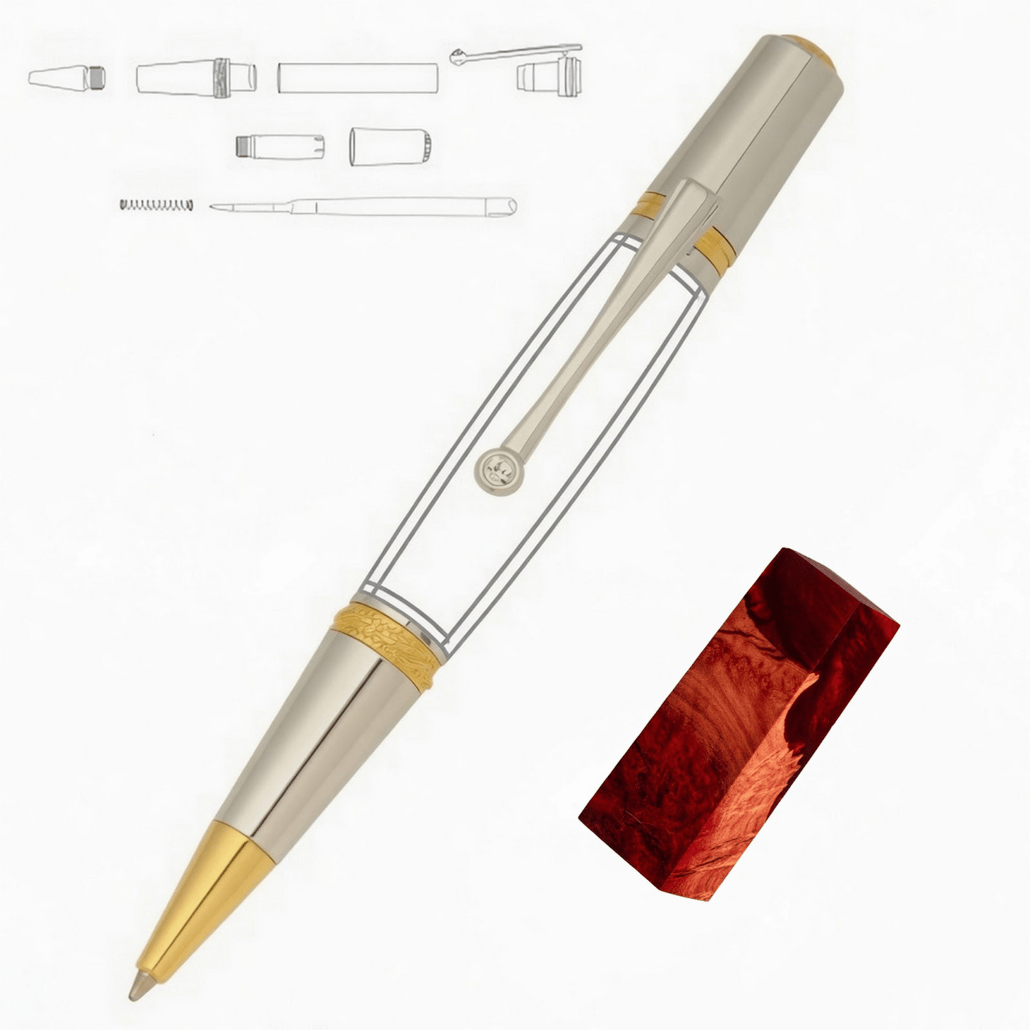 Majestic Squire Pen - White Oaks Woodworking