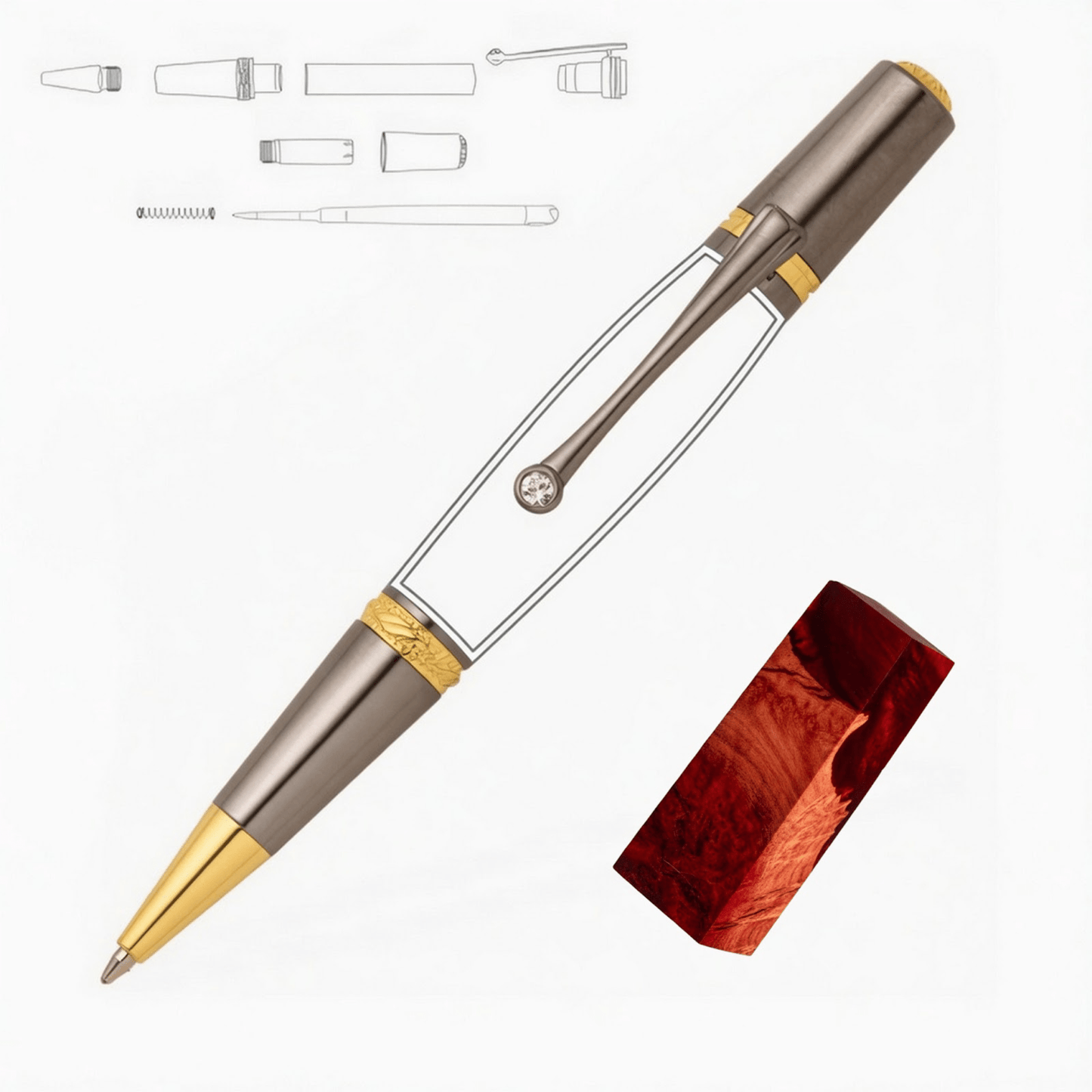Majestic Squire Pen - White Oaks Woodworking