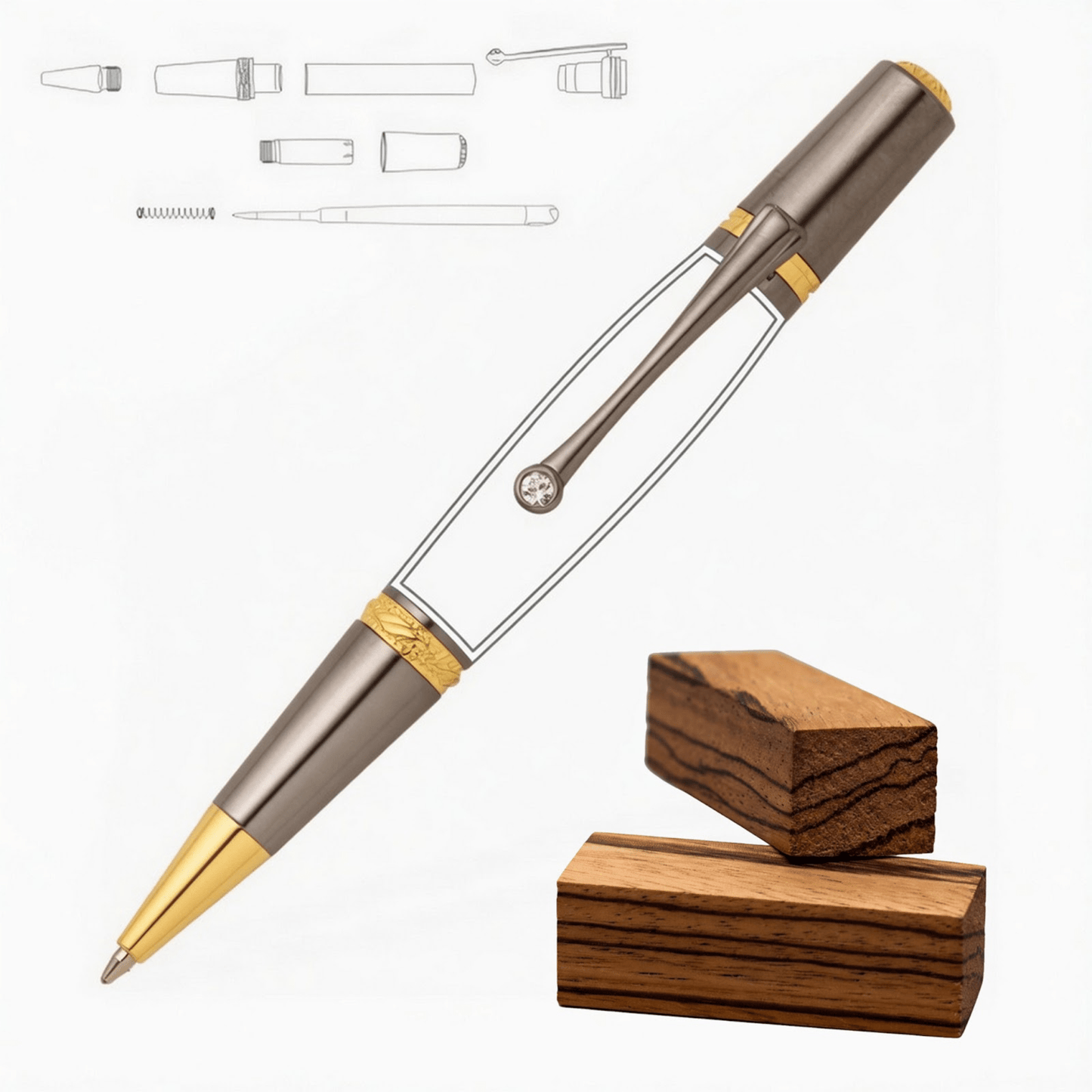 Majestic Squire Pen - White Oaks Woodworking