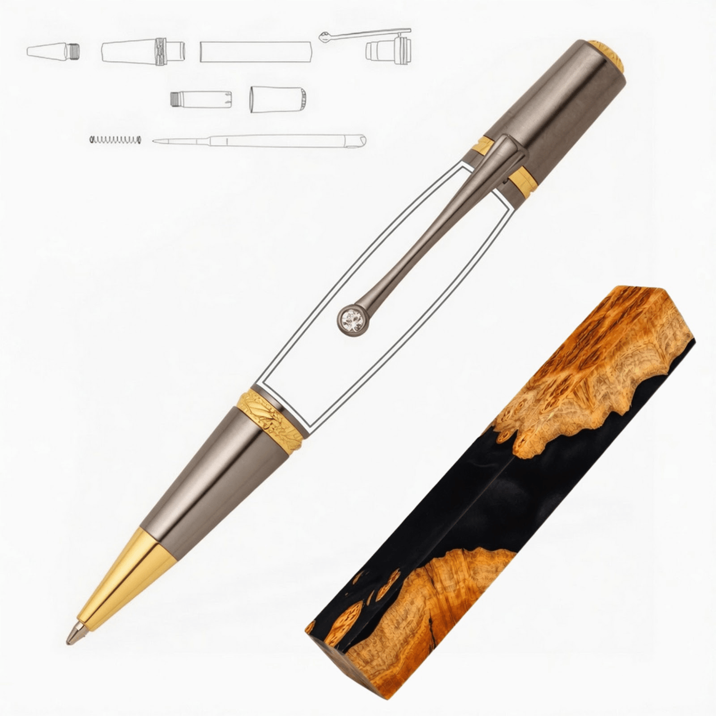 Majestic Squire Pen - White Oaks Woodworking