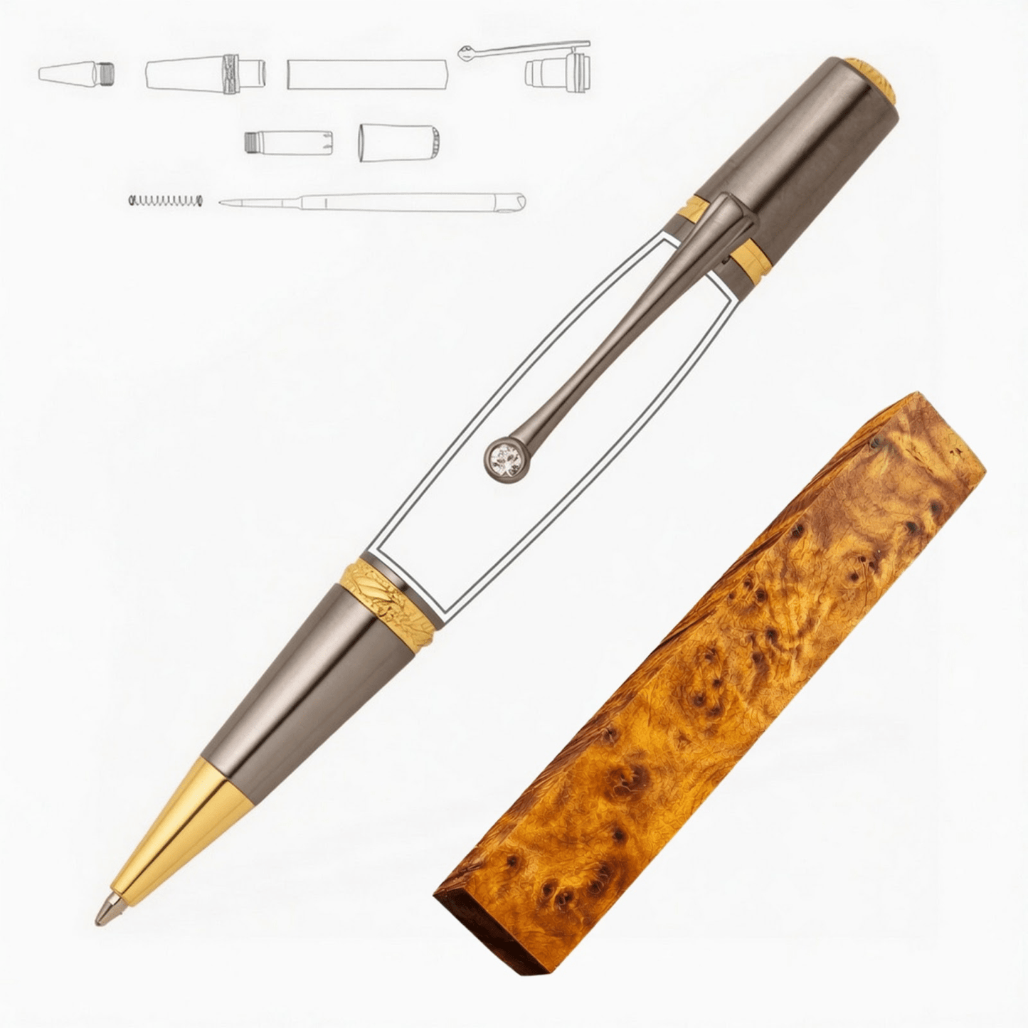 Majestic Squire Pen - White Oaks Woodworking