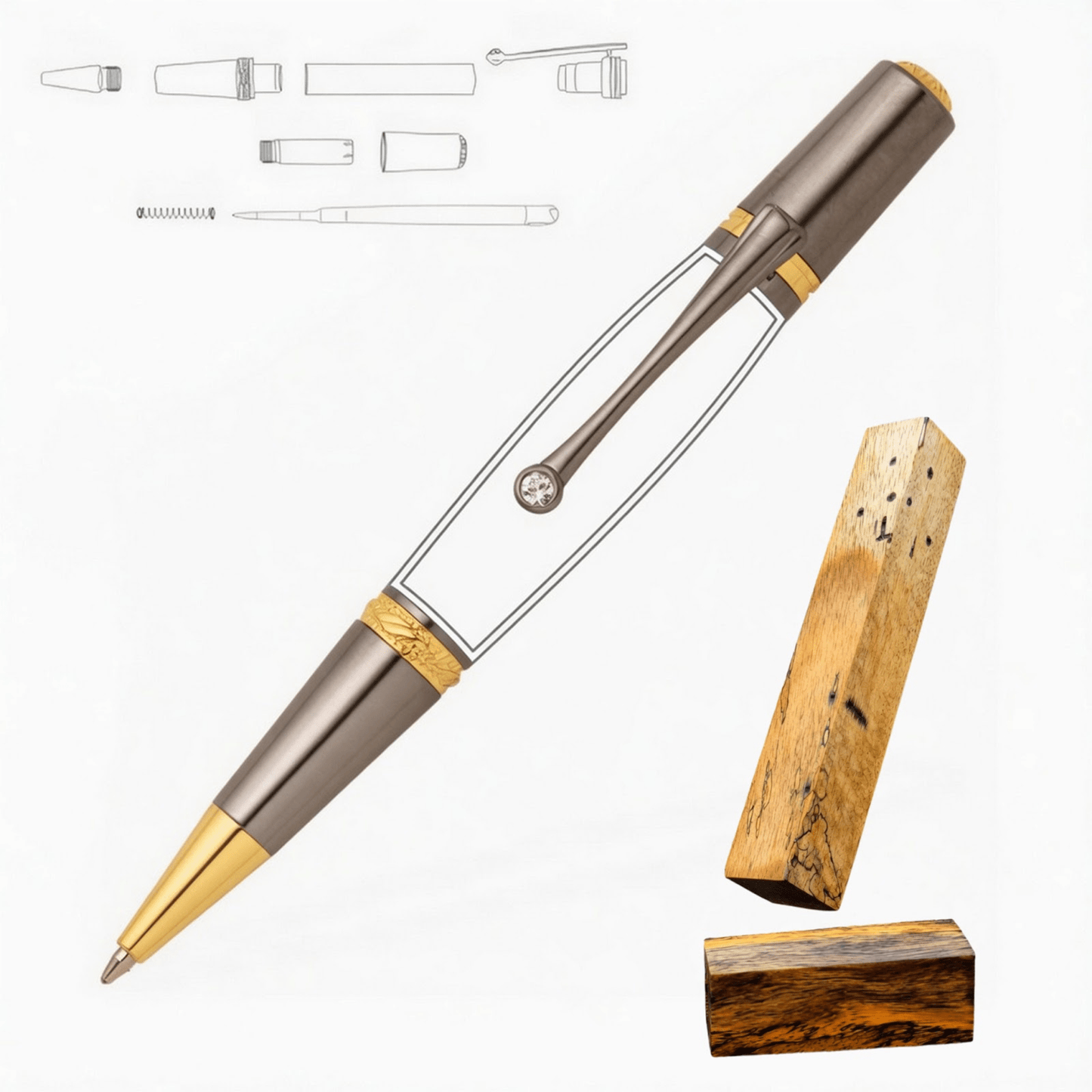 Majestic Squire Pen - White Oaks Woodworking