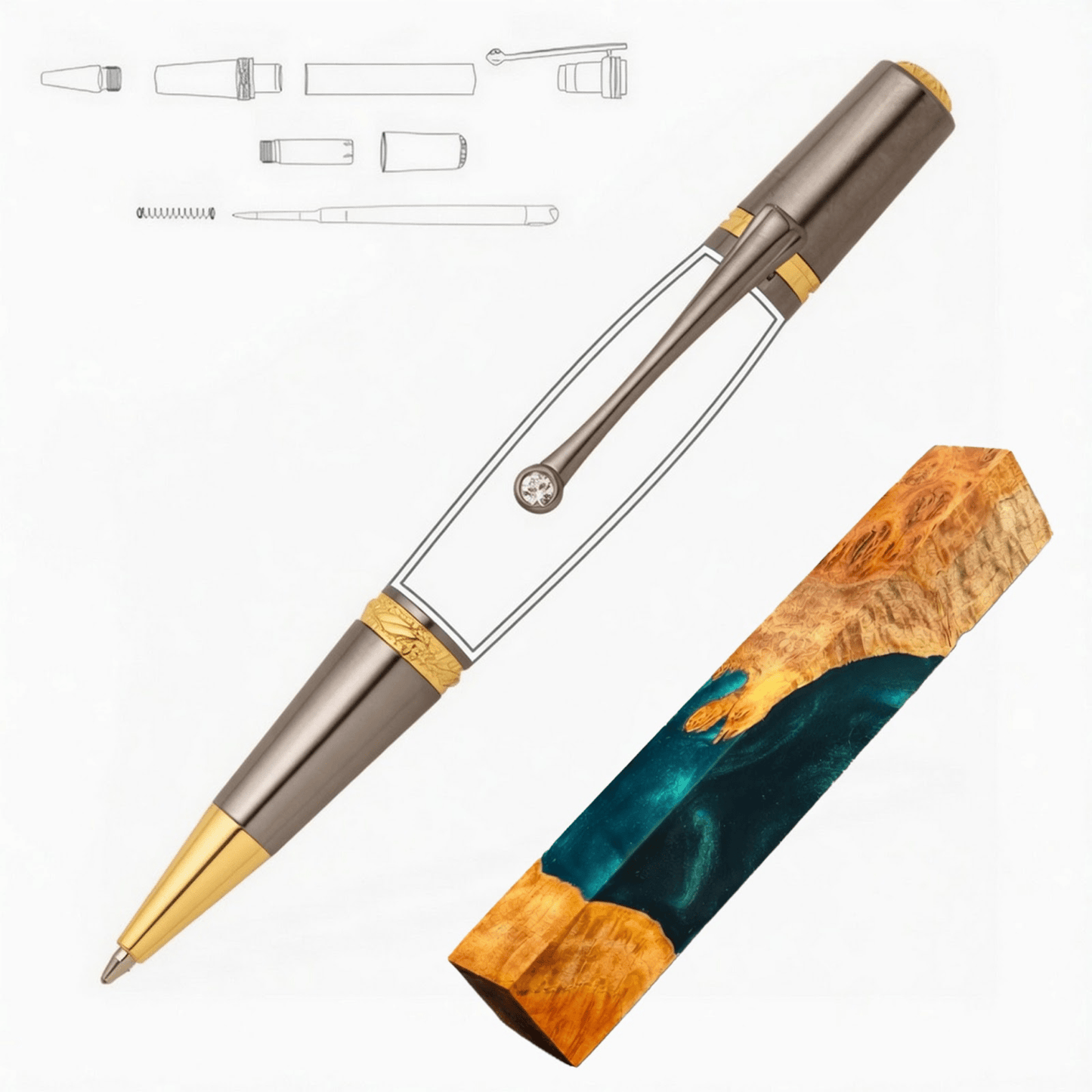 Majestic Squire Pen - White Oaks Woodworking