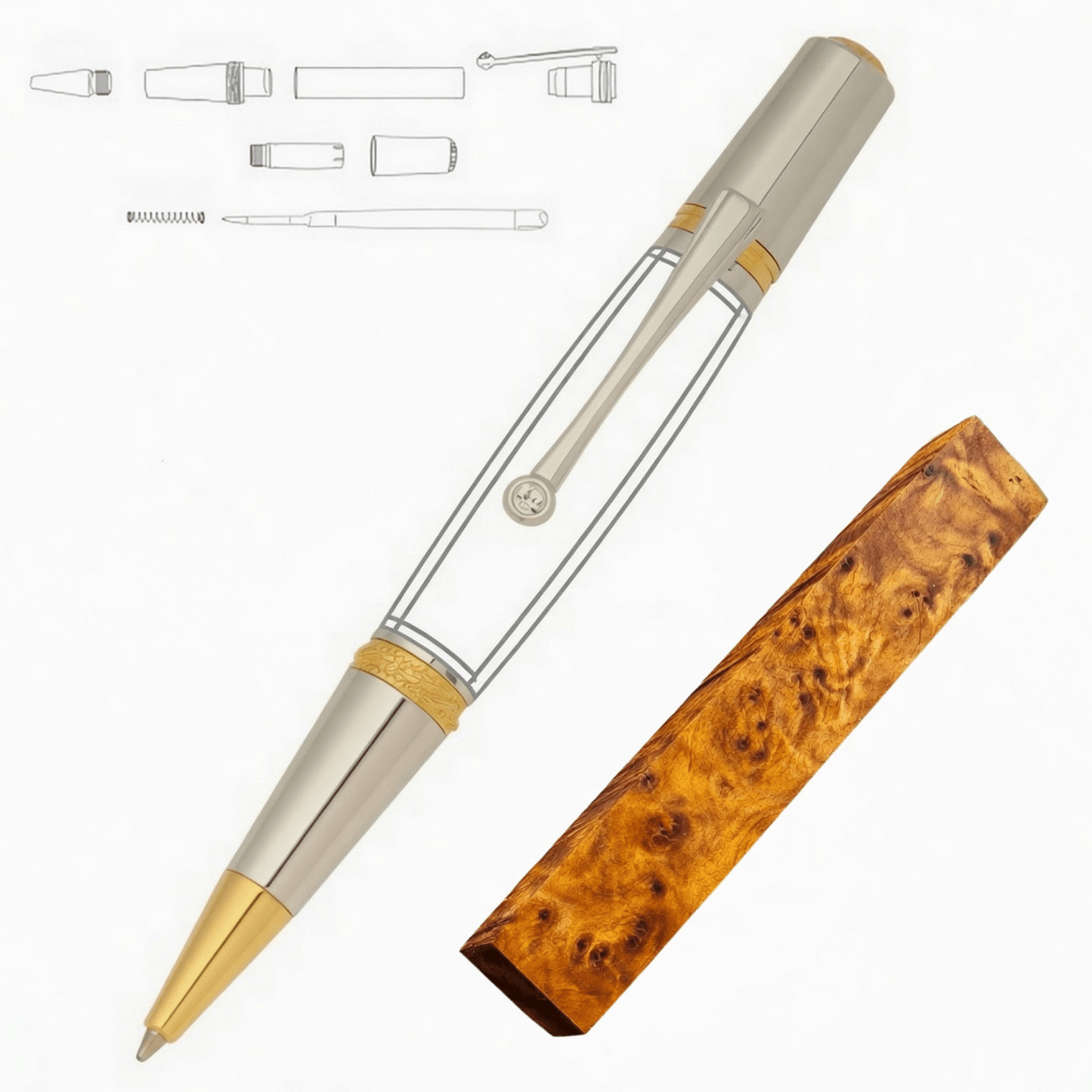 Majestic Squire Pen - White Oaks Woodworking