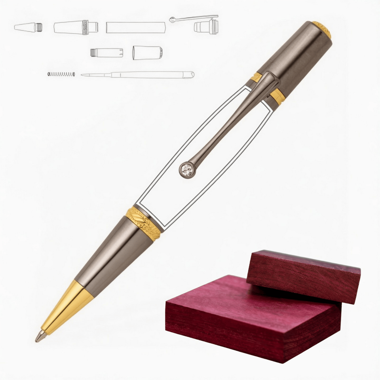Majestic Squire Pen - White Oaks Woodworking