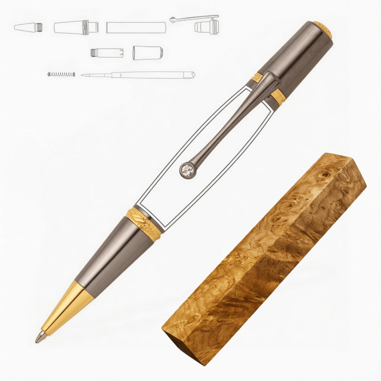 Majestic Squire Pen - White Oaks Woodworking
