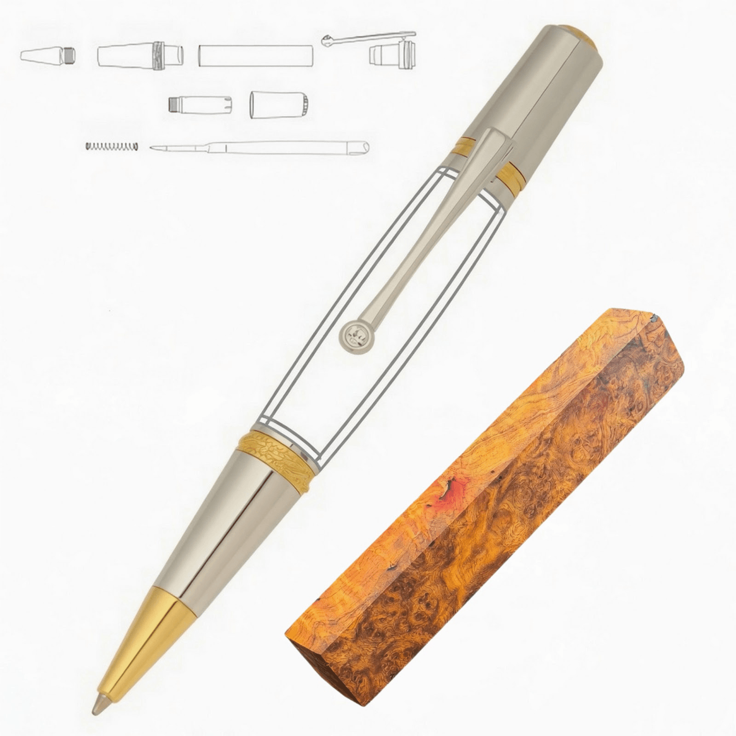 Majestic Squire Pen - White Oaks Woodworking