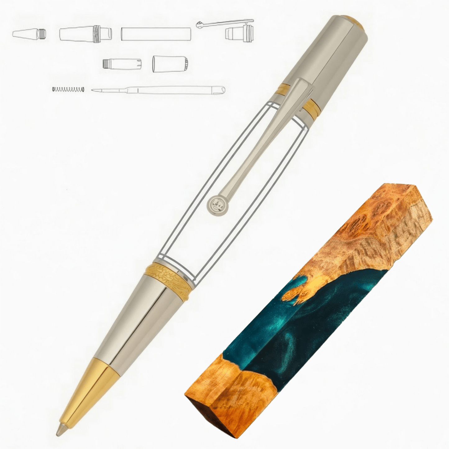 Majestic Squire Pen - White Oaks Woodworking