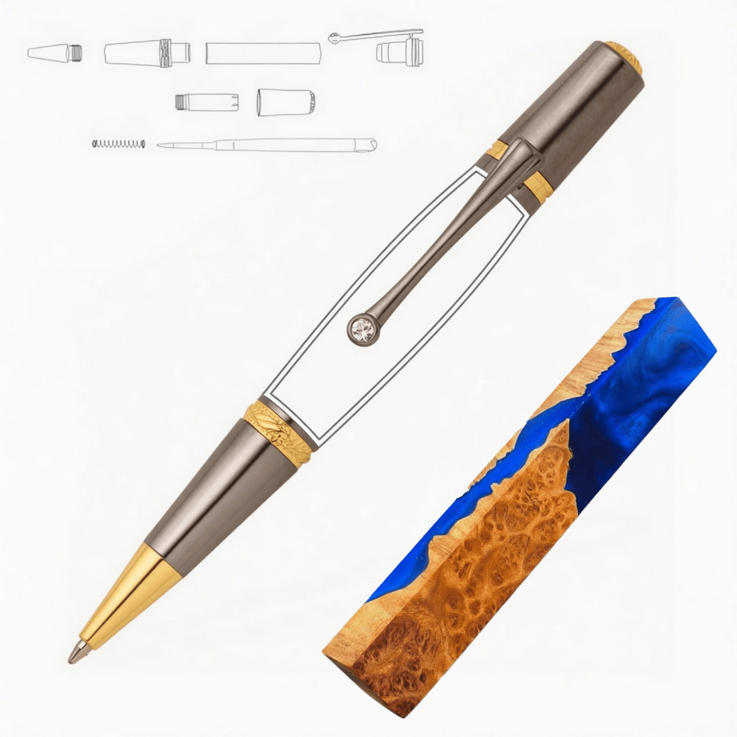 Majestic Squire Pen - White Oaks Woodworking