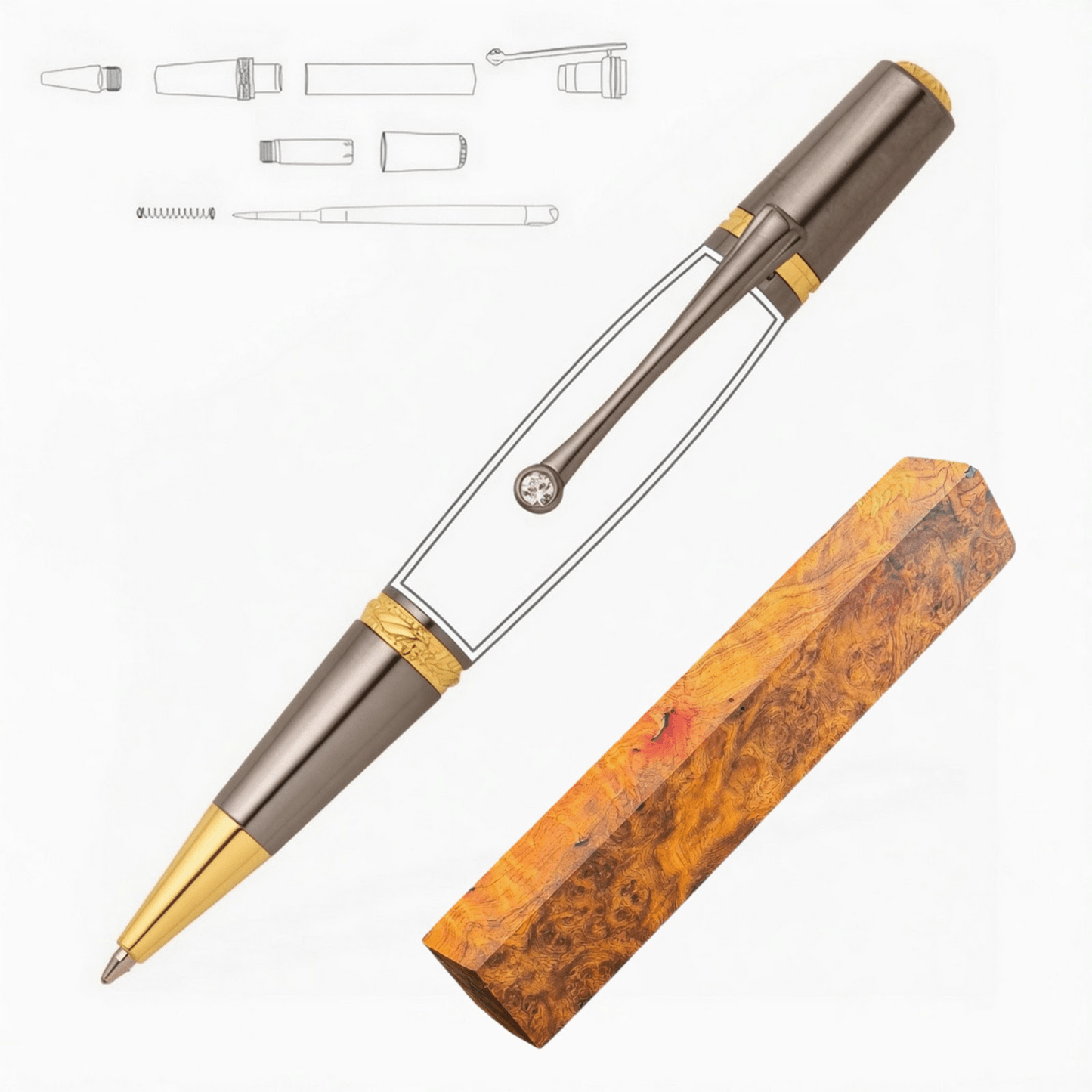 Majestic Squire Pen - White Oaks Woodworking