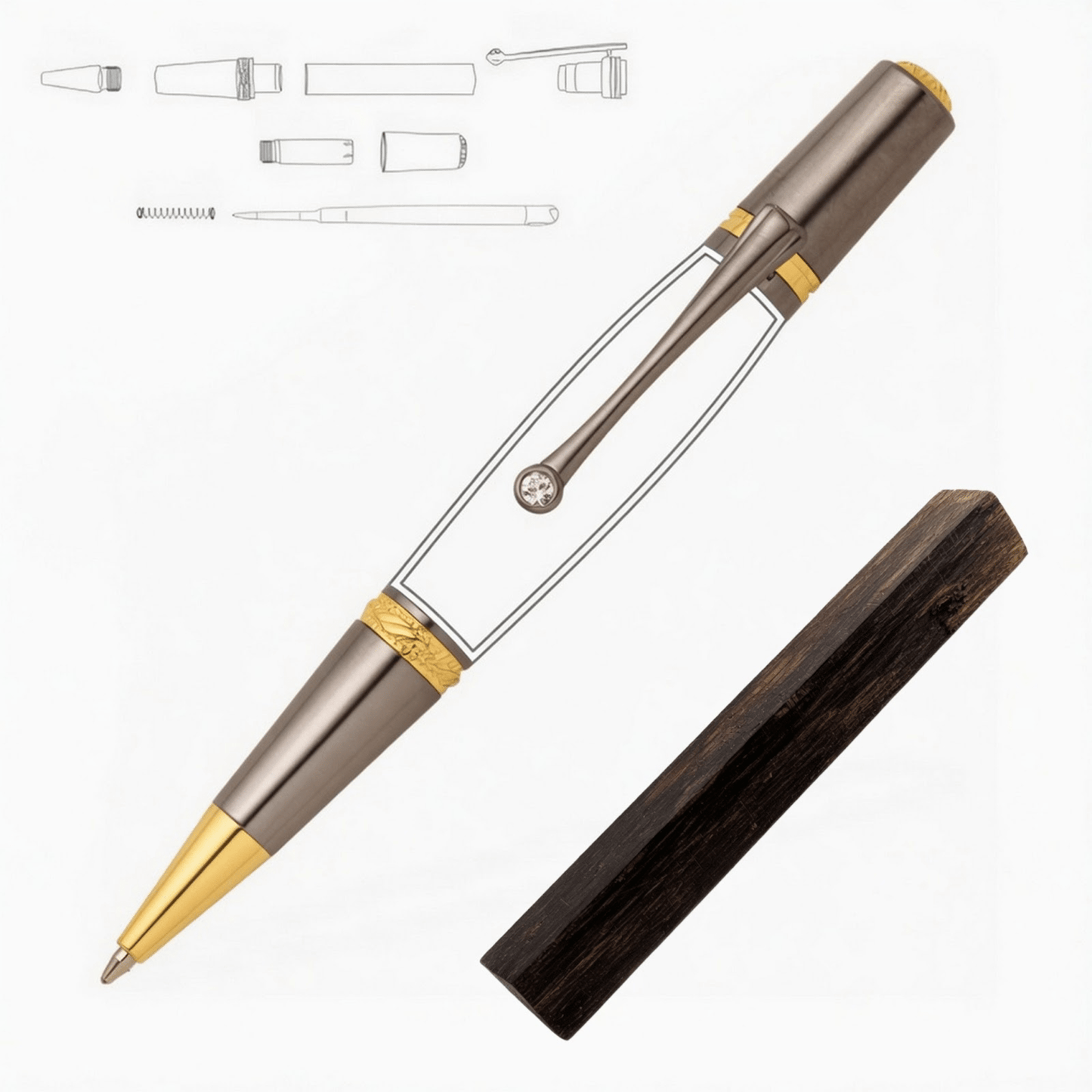 Majestic Squire Pen - White Oaks Woodworking