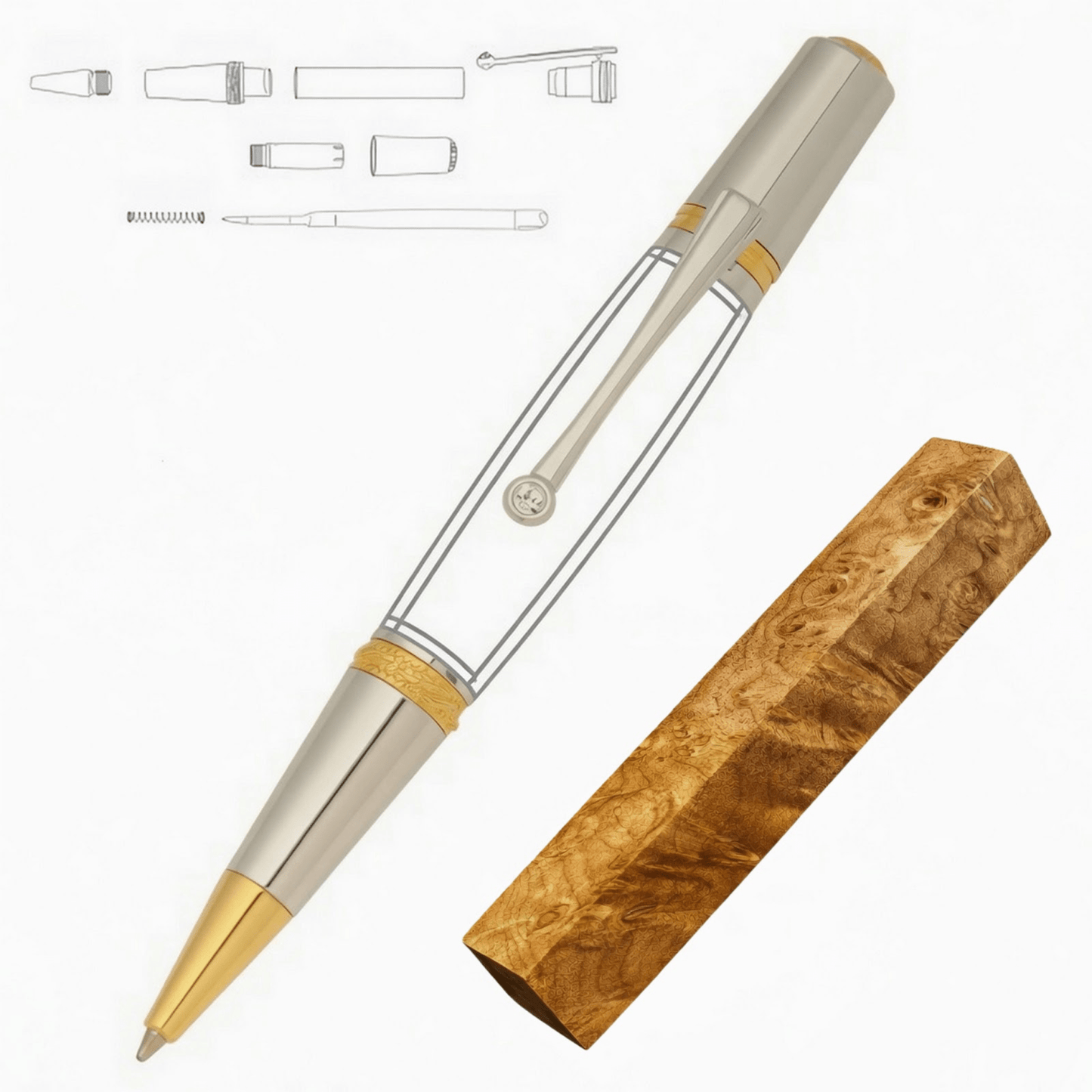Majestic Squire Pen - White Oaks Woodworking